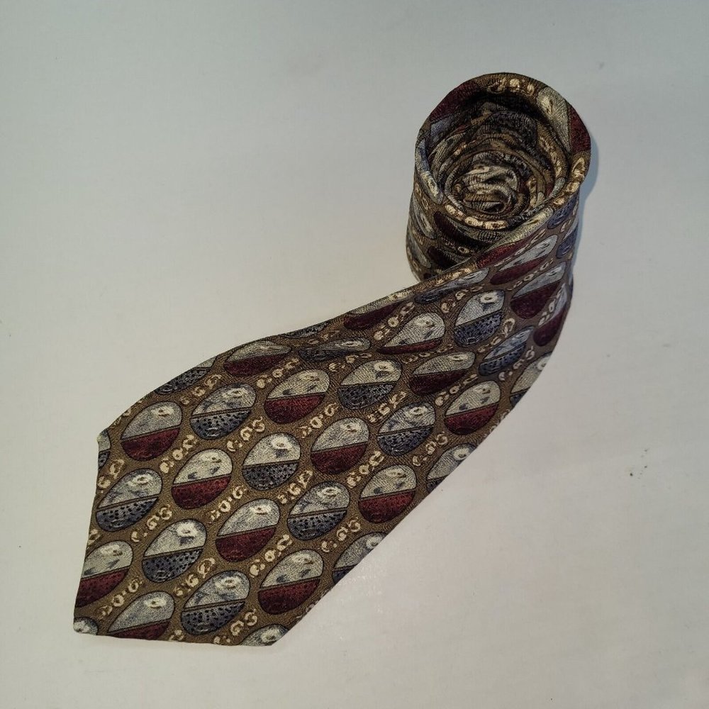 Bellagio Necktie Mens Tie‎ Handmade/Union Made in USA Silk Office Business